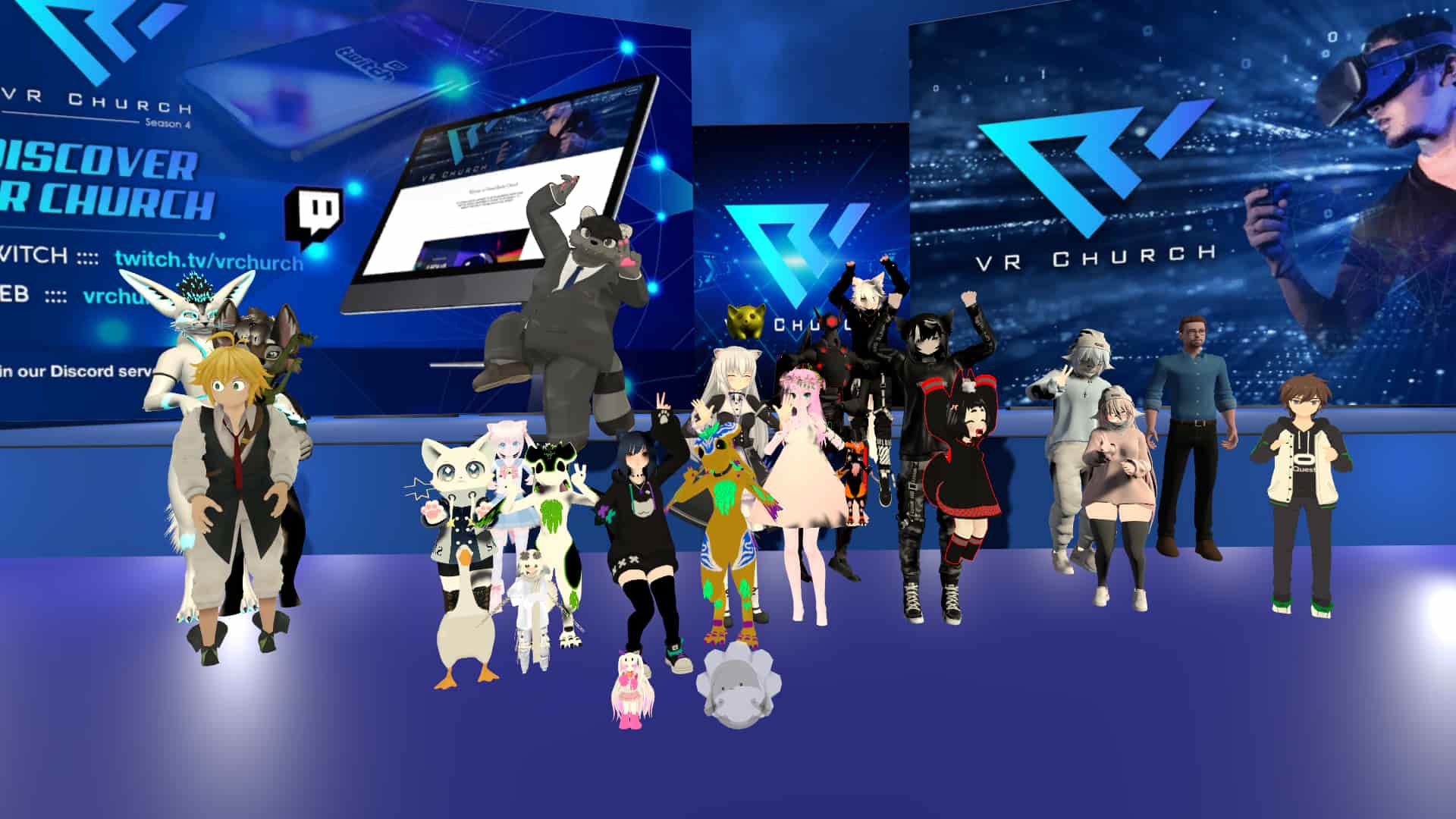 VR Church gathered in VRChat